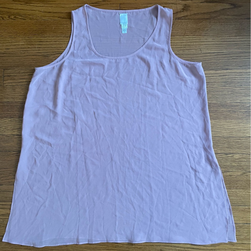 Wynne Layers Mauve Lightweight Sheer Layering Tank Top